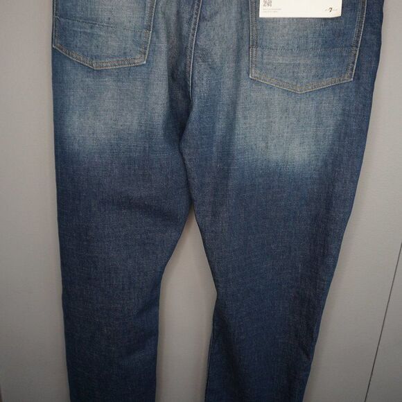 7 For All Mankind Men's Adrien Distressed Slim Tapered Leg Jeans size 38 x 33 - Picture 13 of 15